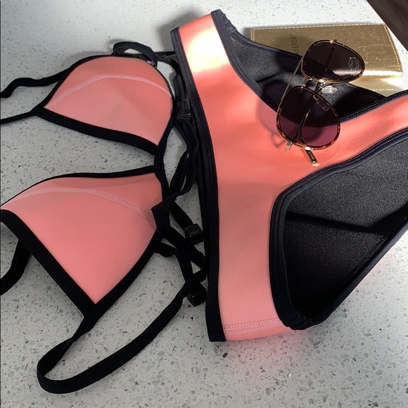 Retro Triangl bikini  (pink) - Picture 2 of 4